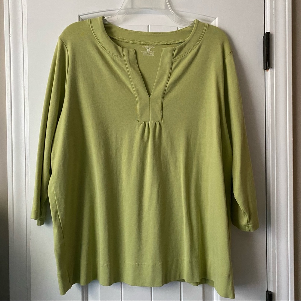 Jones New York Sport top 3/4 sleeves size 1X